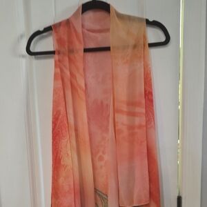 Vibrant Orange and Pink Scarf